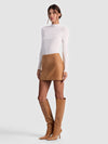RILEY SUEDE MINI SKIRT-ALICE + OLIVIA