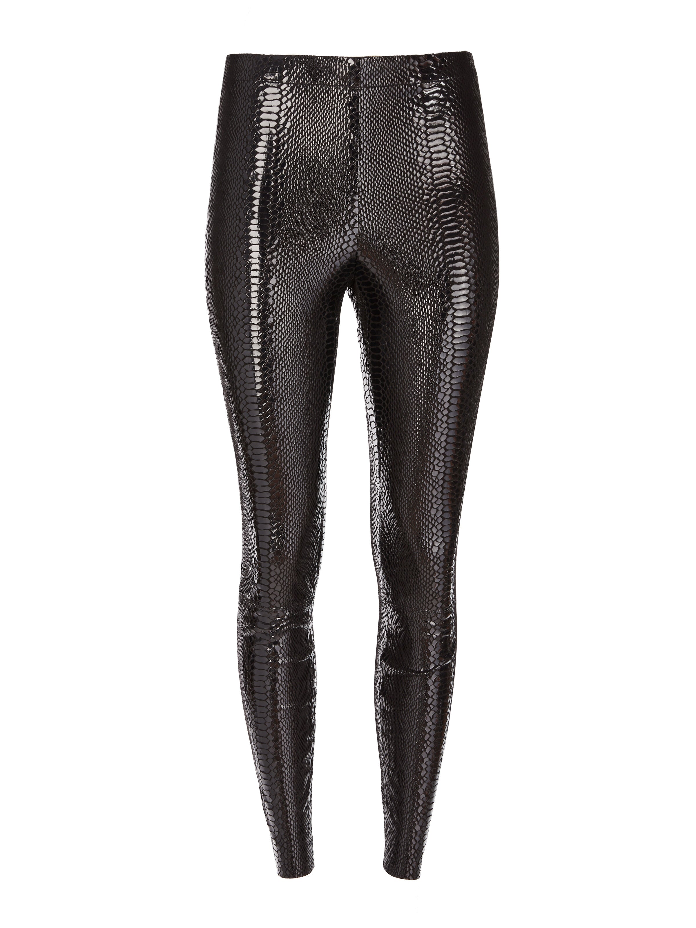 MADDOX SNAKE SKIN LEATHER LEGGING-ALICE + OLIVIA