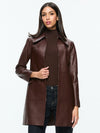 LOGAN LEATHER COAT-ALICE + OLIVIA