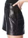 CADY LEATHER SHORT-ALICE + OLIVIA