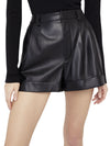 CONRY LEATHER PLEATED SHORTS-ALICE + OLIVIA