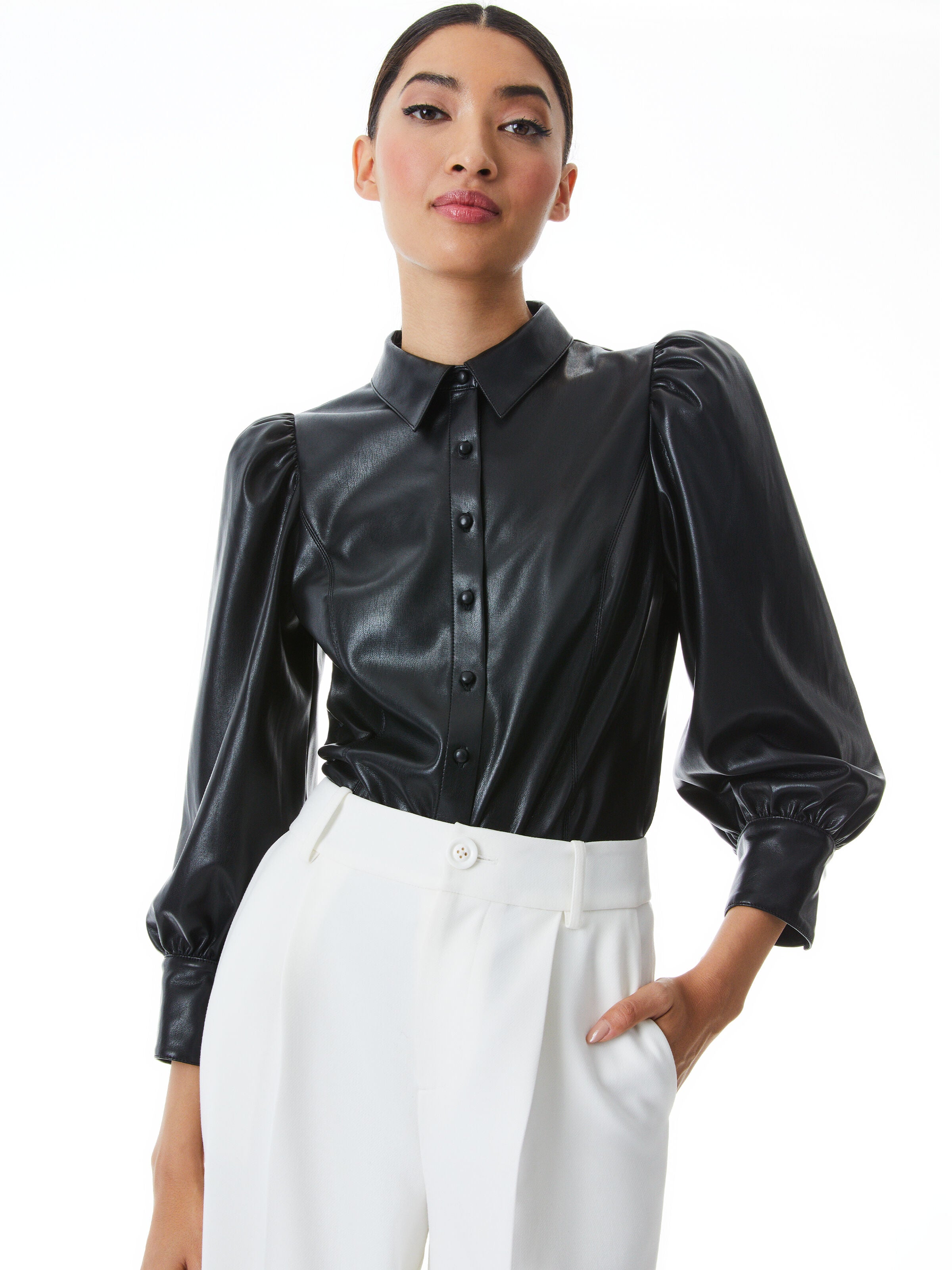 NADINE VEGAN TOP-ALICE + OLIVIA