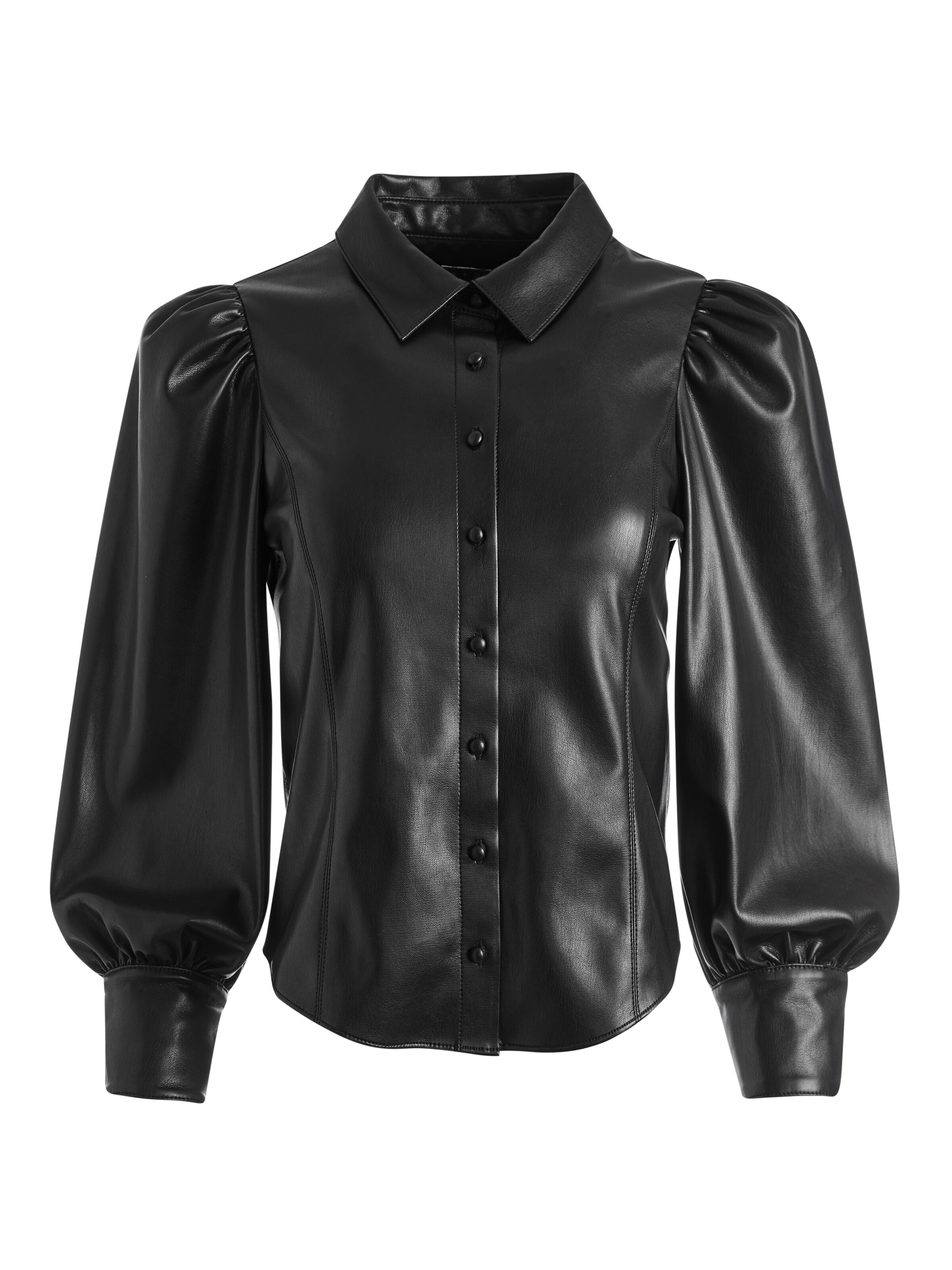 NADINE VEGAN TOP-Black-ALICE + OLIVIA