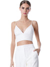 CARLI VEGAN LEATHER BRA TOP-ALICE + OLIVIA