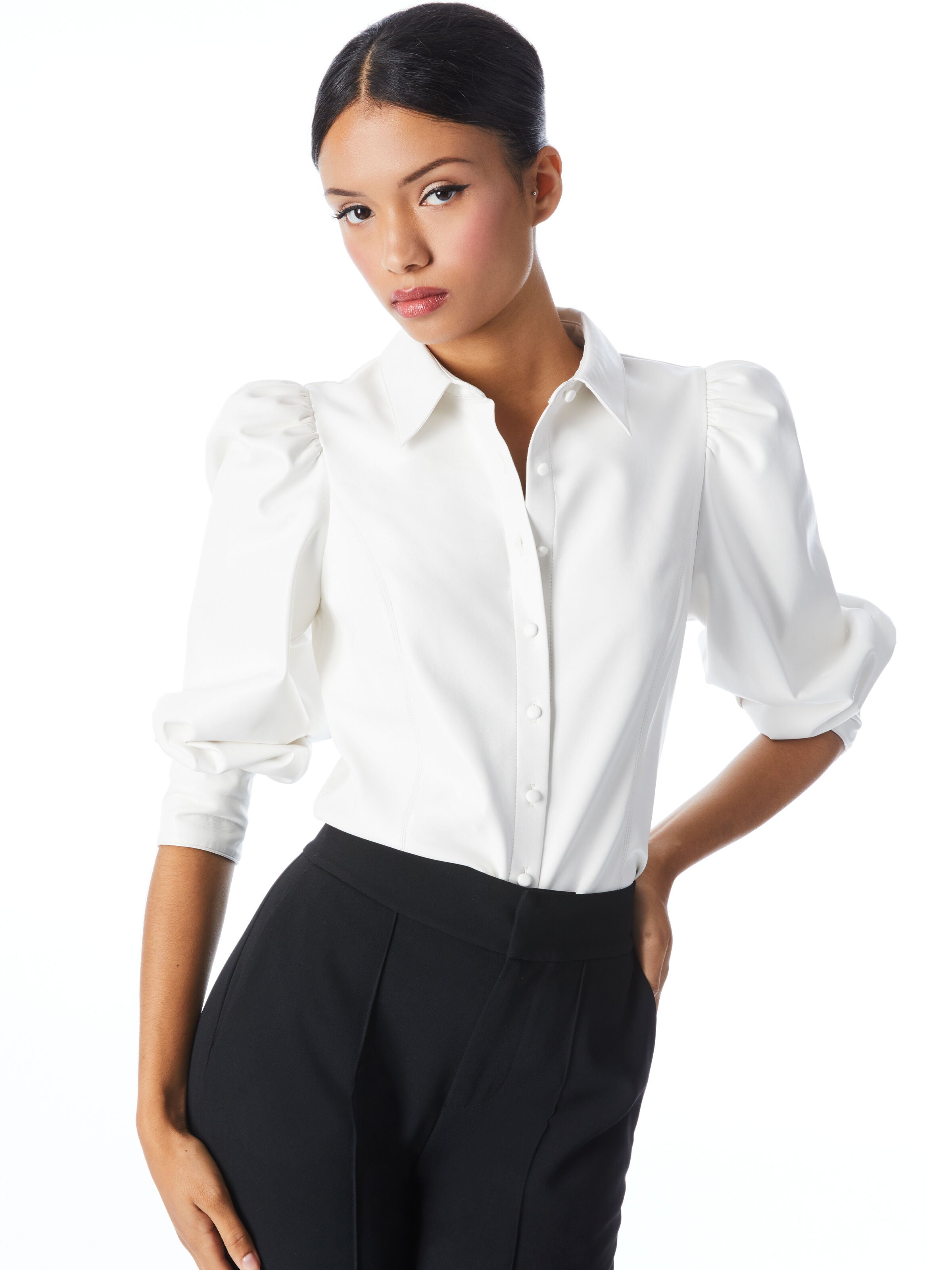 NADINE VEGAN TOP-ALICE + OLIVIA