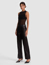 ALEXANDER VEGAN ANKLE PANT-Black-ALICE + OLIVIA