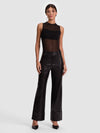 ALEXANDER VEGAN ANKLE PANT-Black-ALICE + OLIVIA