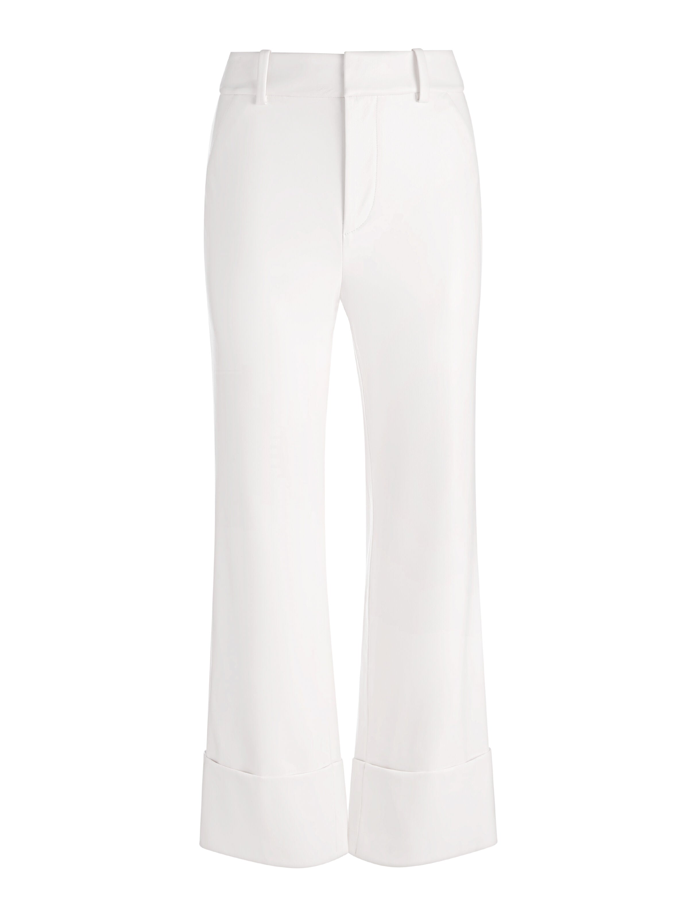 ALEXANDER VEGAN ANKLE PANT-OFF WHITE-ALICE + OLIVIA