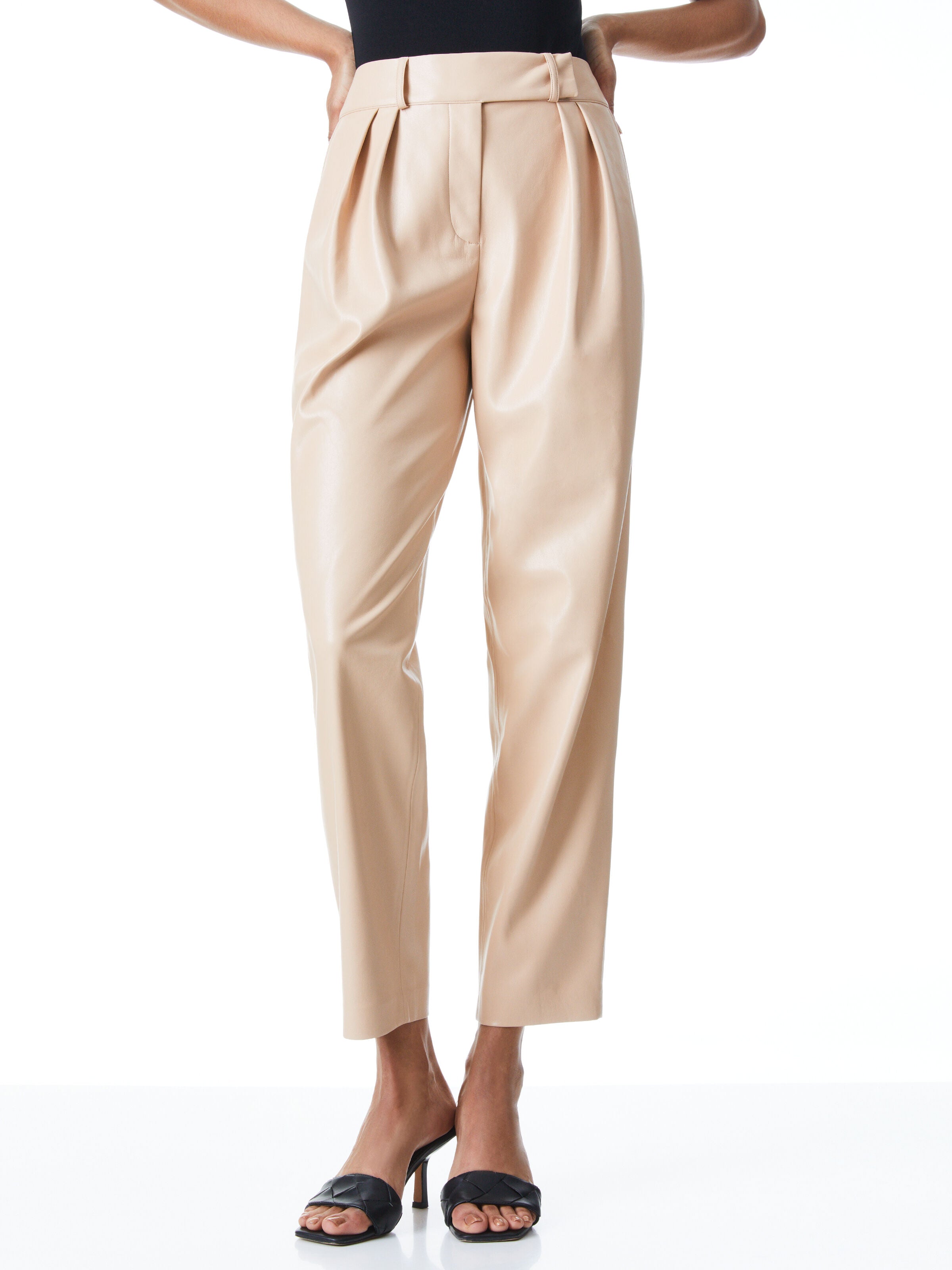 SHELBY HIGH WAIST VEGAN LEATHER PANT