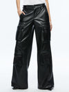 JOETTE VEGAN LEATHER CARGO PANT-ALICE + OLIVIA