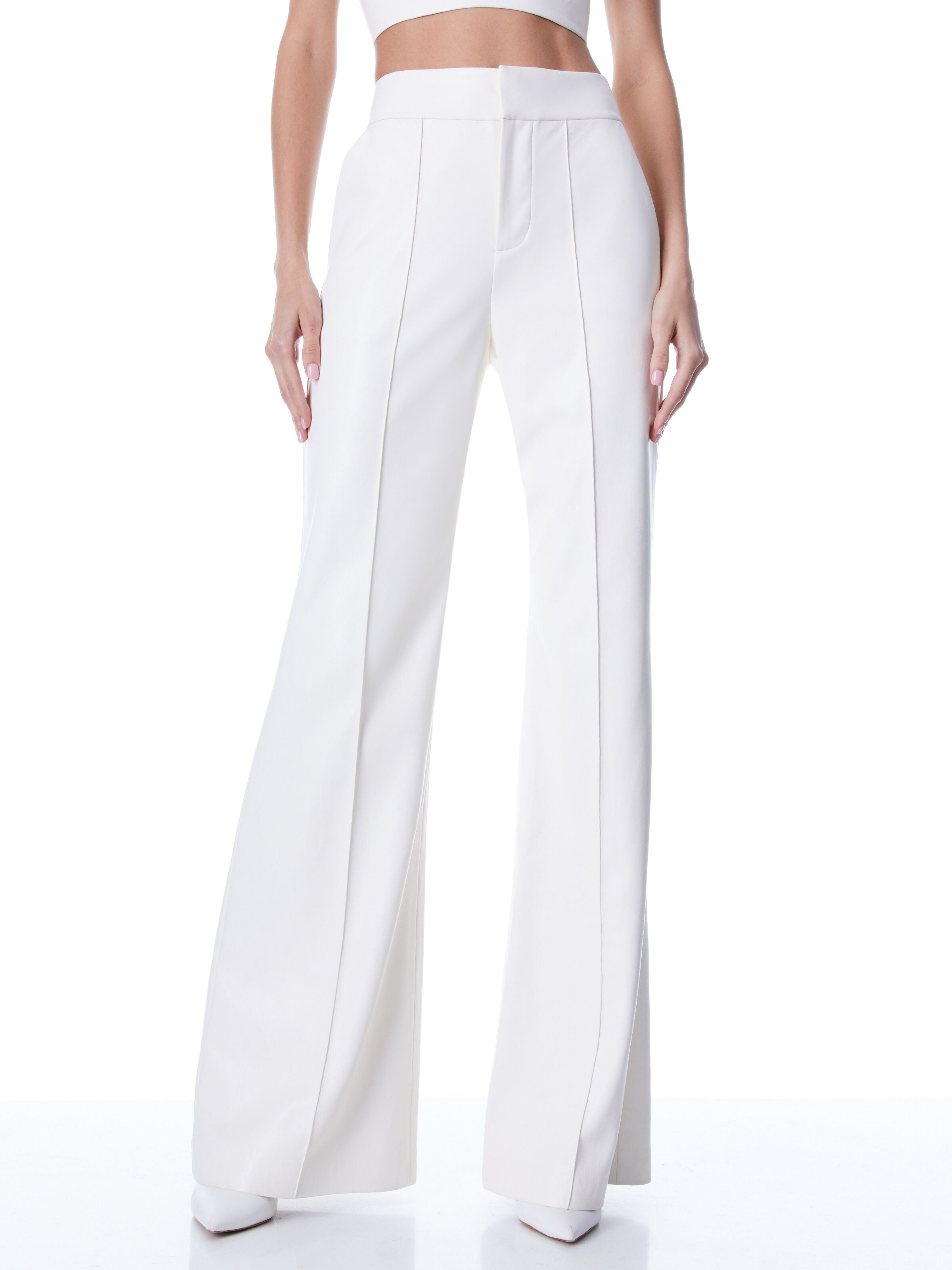 DYLAN VEGAN PANT-ECRU-ALICE + OLIVIA