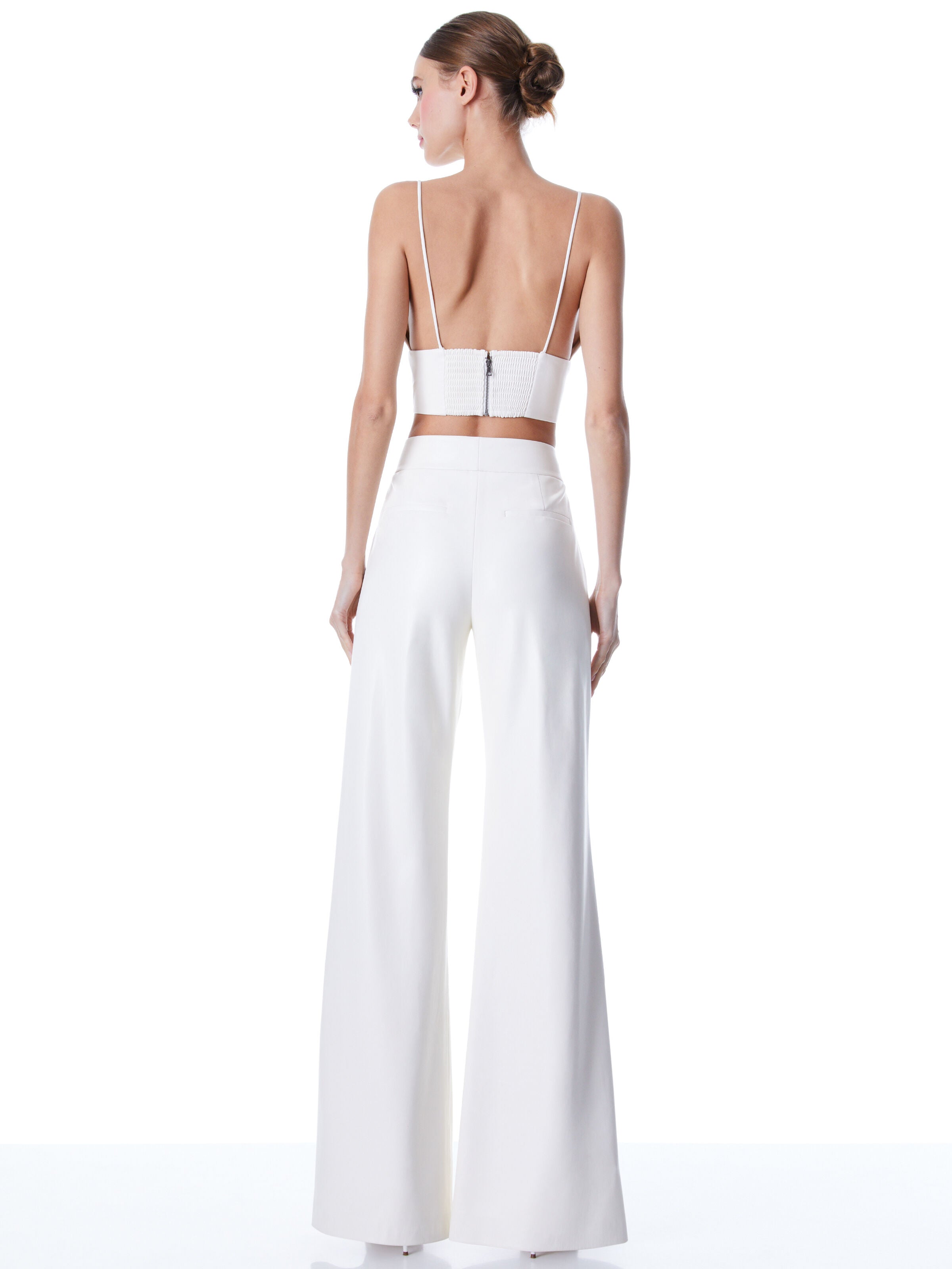 DYLAN VEGAN PANT-ECRU-ALICE + OLIVIA