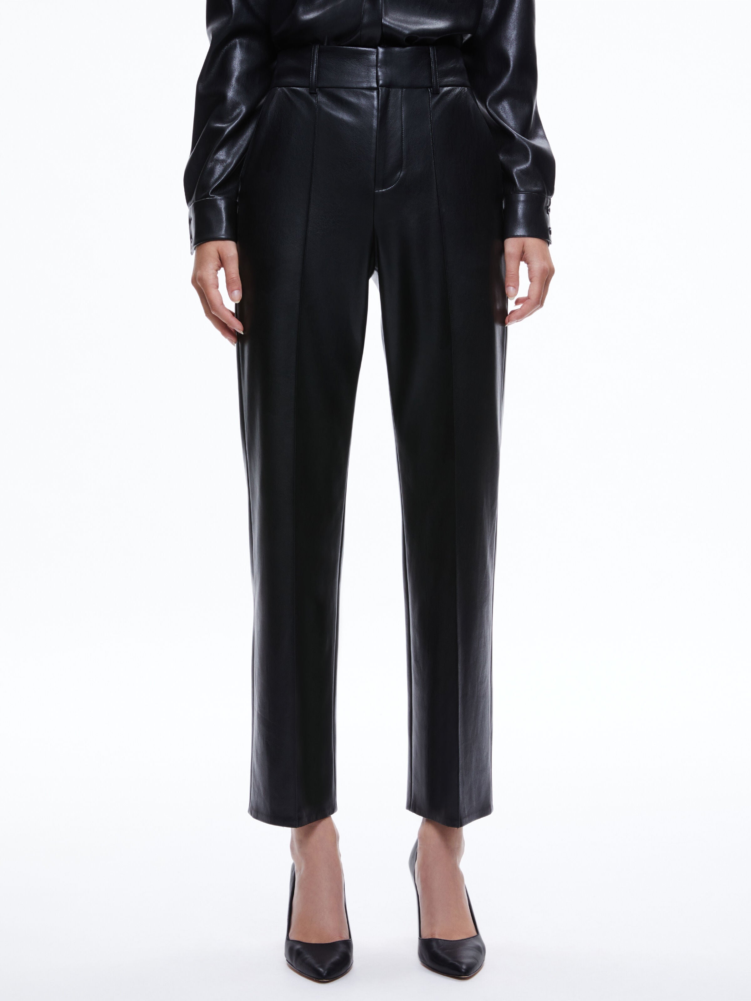 MING VEGAN PANT-Black-ALICE + OLIVIA