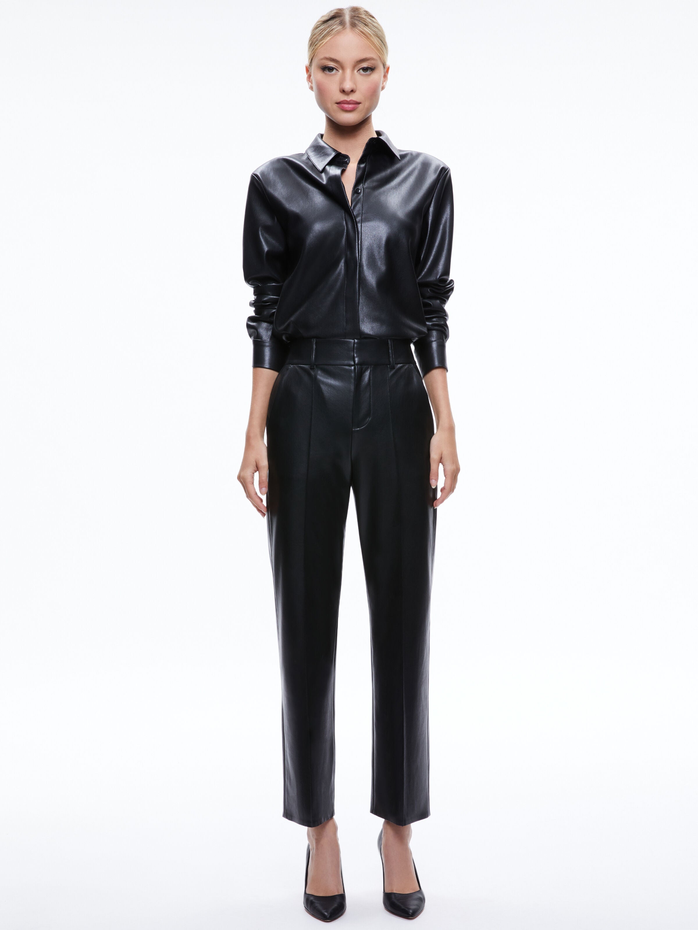 MING VEGAN PANT-Black-ALICE + OLIVIA