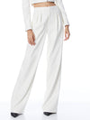 POMPEY VEGAN LEATHER HIGH WAISTED PLEATED PANT-ALMOND-ALICE + OLIVIA