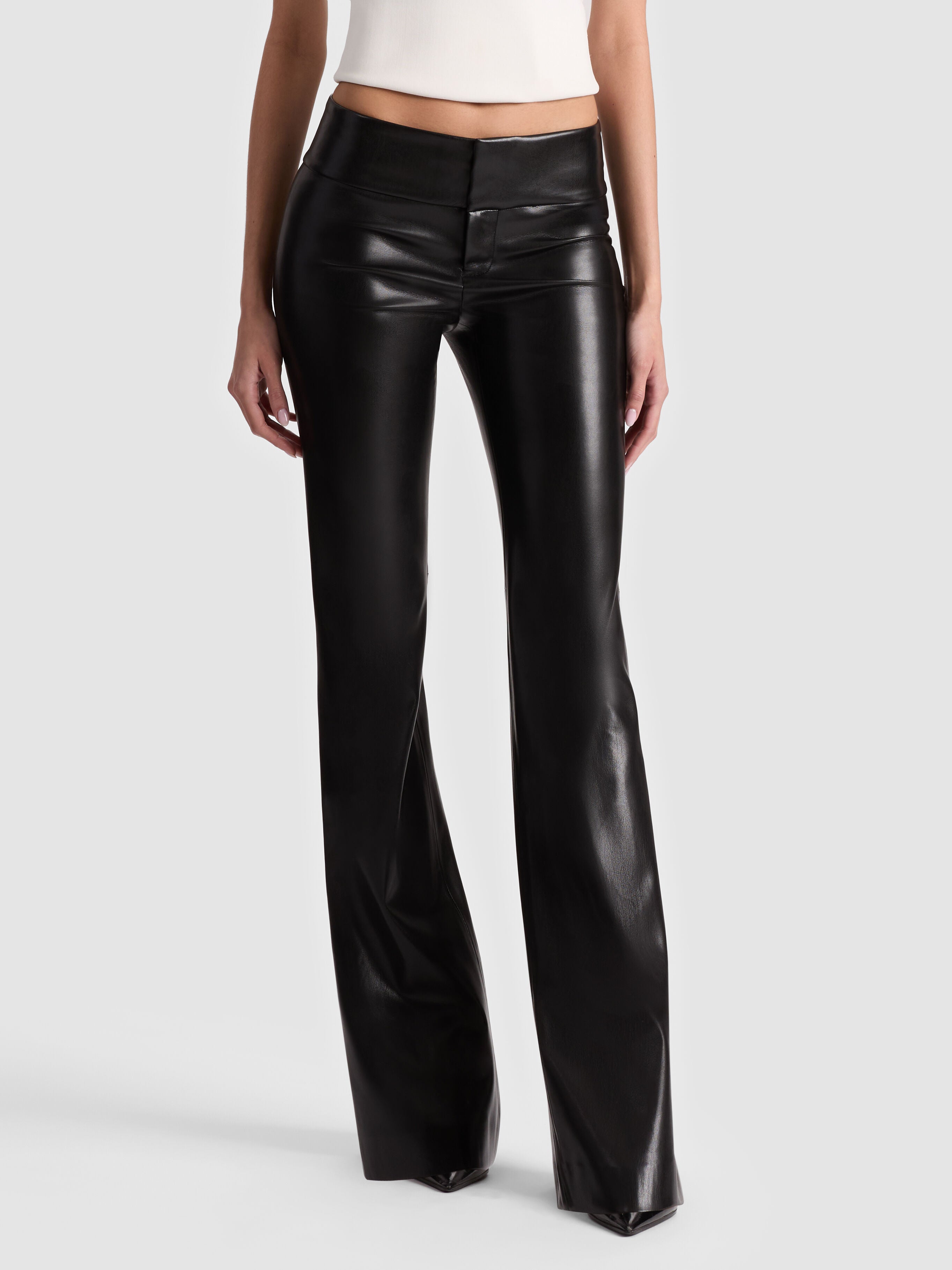 OLIVIA VEGAN BOOTCUT PANT-ALICE + OLIVIA