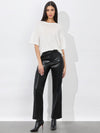 ALEXANDER VEGAN ANKLE PANT-Black-ALICE + OLIVIA