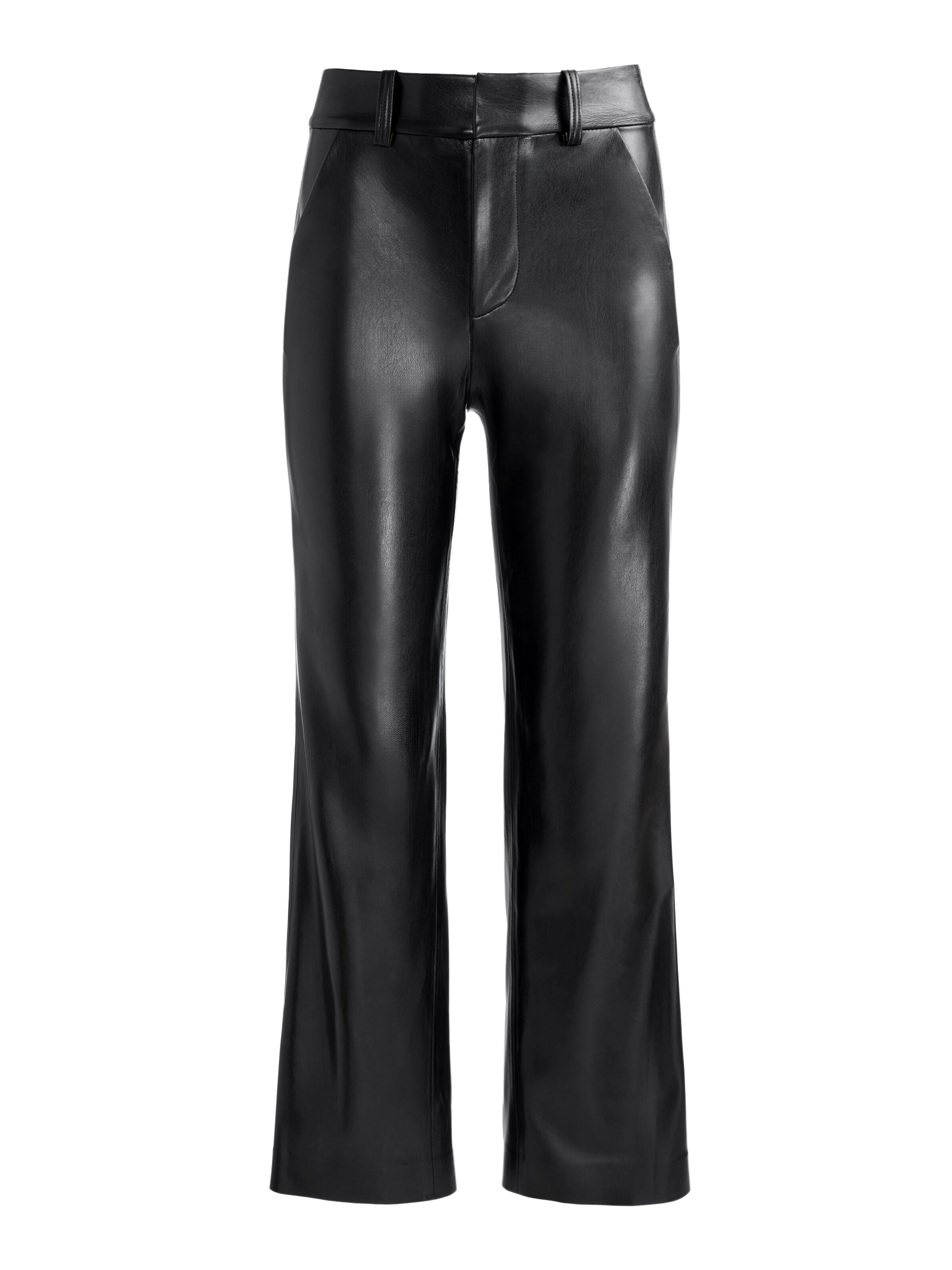 ALEXANDER VEGAN ANKLE PANT-Black-ALICE + OLIVIA