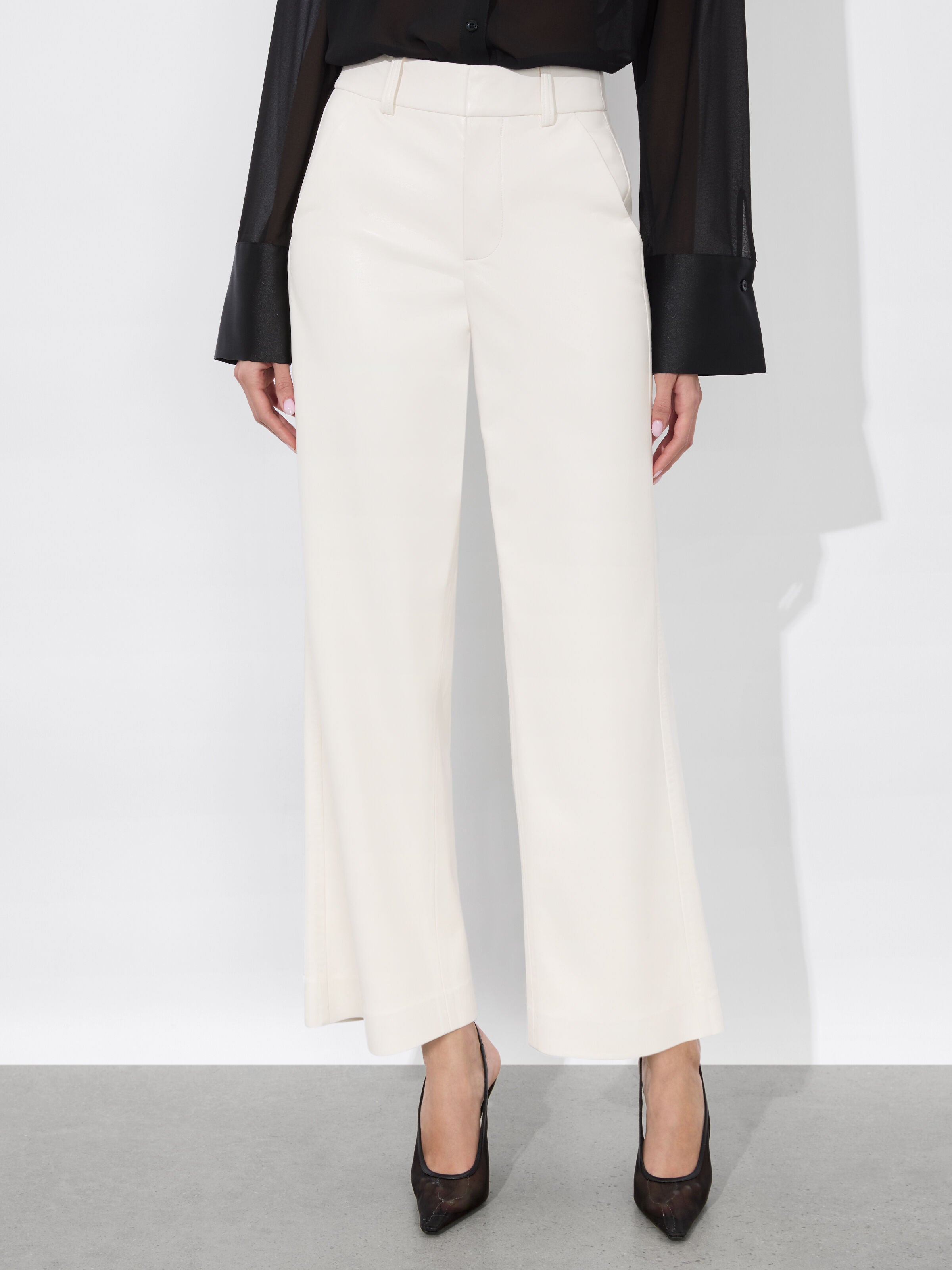 ALEXANDER VEGAN TROUSER-OFF WHITE-ALICE + OLIVIA