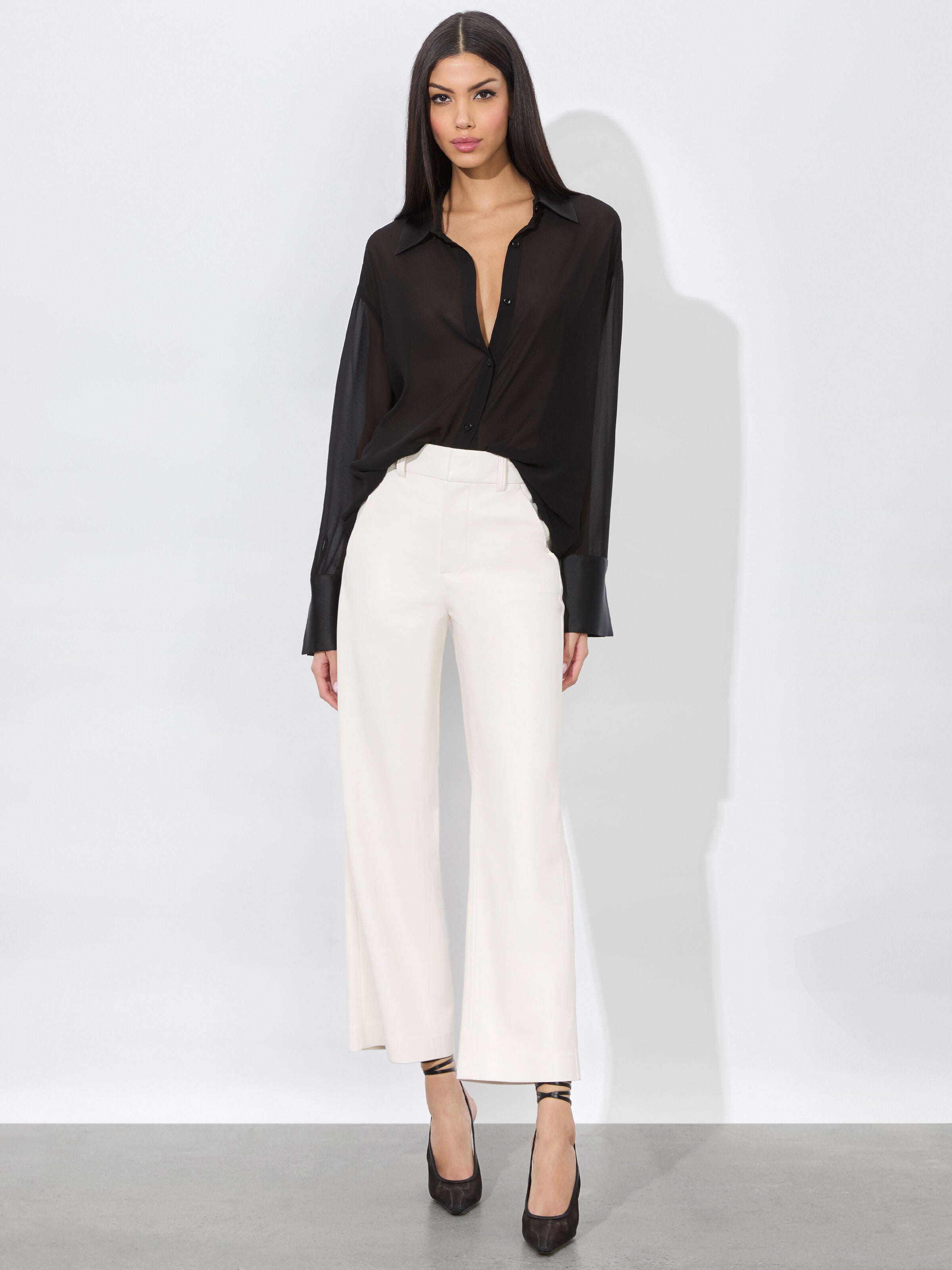 ALEXANDER VEGAN TROUSER-OFF WHITE-ALICE + OLIVIA