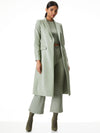 MACEY VEGAN LEATHER LONG BLAZER-ALICE + OLIVIA