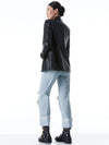 DENNY VEGAN BLAZER-ALICE + OLIVIA