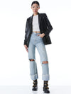 DENNY VEGAN BLAZER-ALICE + OLIVIA
