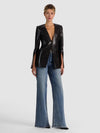 VENITA VEGAN COLLARLESS BLAZER-ALICE + OLIVIA