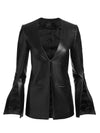 VENITA VEGAN COLLARLESS BLAZER-ALICE + OLIVIA