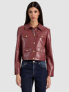ALEX VEGAN CROPPED JACKET-ALICE + OLIVIA