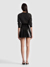 CARTER VEGAN MINI SKIRT-Black-ALICE + OLIVIA