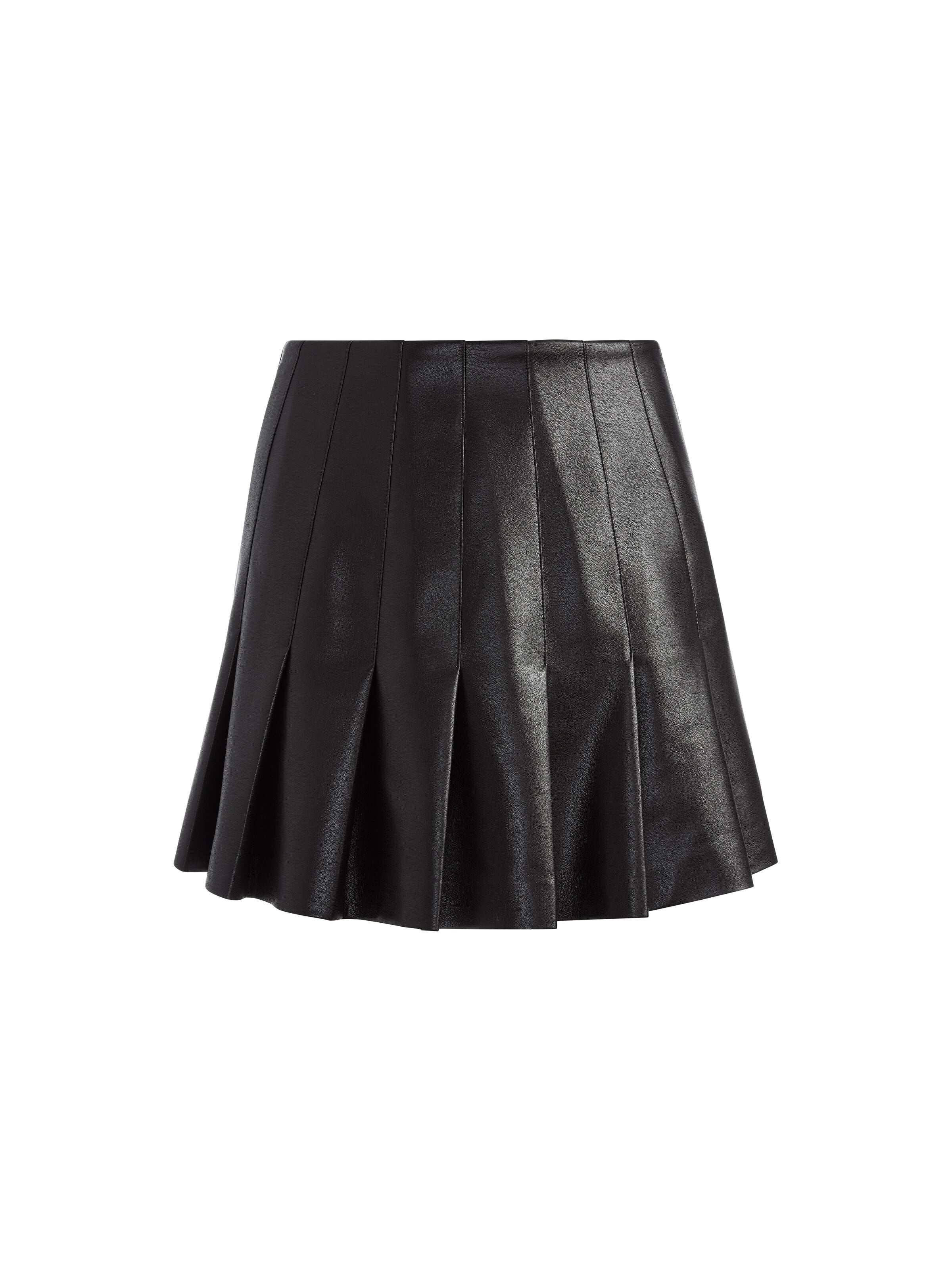 CARTER VEGAN MINI SKIRT-Black-ALICE + OLIVIA