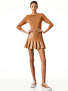 CARTER VEGAN MINI SKIRT-ALICE + OLIVIA