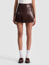 CARTER VEGAN MINI SKIRT-ALICE + OLIVIA