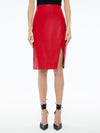 SIOBHAN VEGAN LEATHER MIDI SKIRT-ALICE + OLIVIA