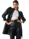 WENONA VEGAN LEATHER BLAZER-Black-ALICE + OLIVIA