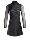CHARA VEGAN MINI DRESS-Black-ALICE + OLIVIA