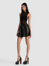 CHARA VEGAN MINI DRESS-ALICE + OLIVIA