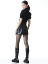 REAGAN VEGAN SHORT-Black-ALICE + OLIVIA