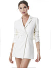 KYRIE VEGAN LEATHER TUXEDO SKORT ROMPER-ALICE + OLIVIA