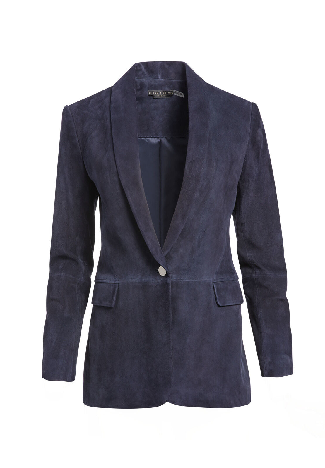 MACEY SUEDE SHAWL COLLAR BLAZER-ALICE + OLIVIA