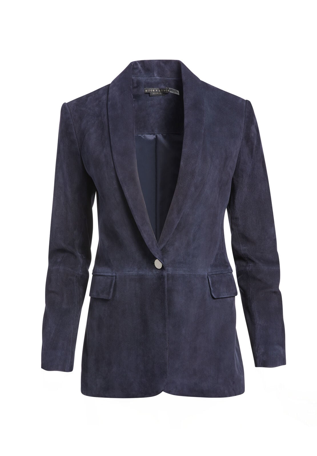 MACEY SUEDE SHAWL COLLAR BLAZER-ALICE + OLIVIA