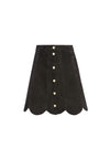 RUDIE SUEDE SCALLOP MINI SKIRT-ALICE + OLIVIA