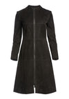 LOGAN SUEDE MOCK NECK MIDI COAT-ALICE + OLIVIA