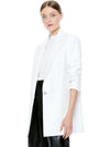 DUNN ROLL CUFF VEGAN LEATHER BLAZER-ALICE + OLIVIA