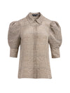 WILLA SCRUNCH SLEEVE TOP-ALICE + OLIVIA