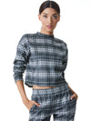 LESLIE PLAID SWEATSHIRT-ALICE + OLIVIA