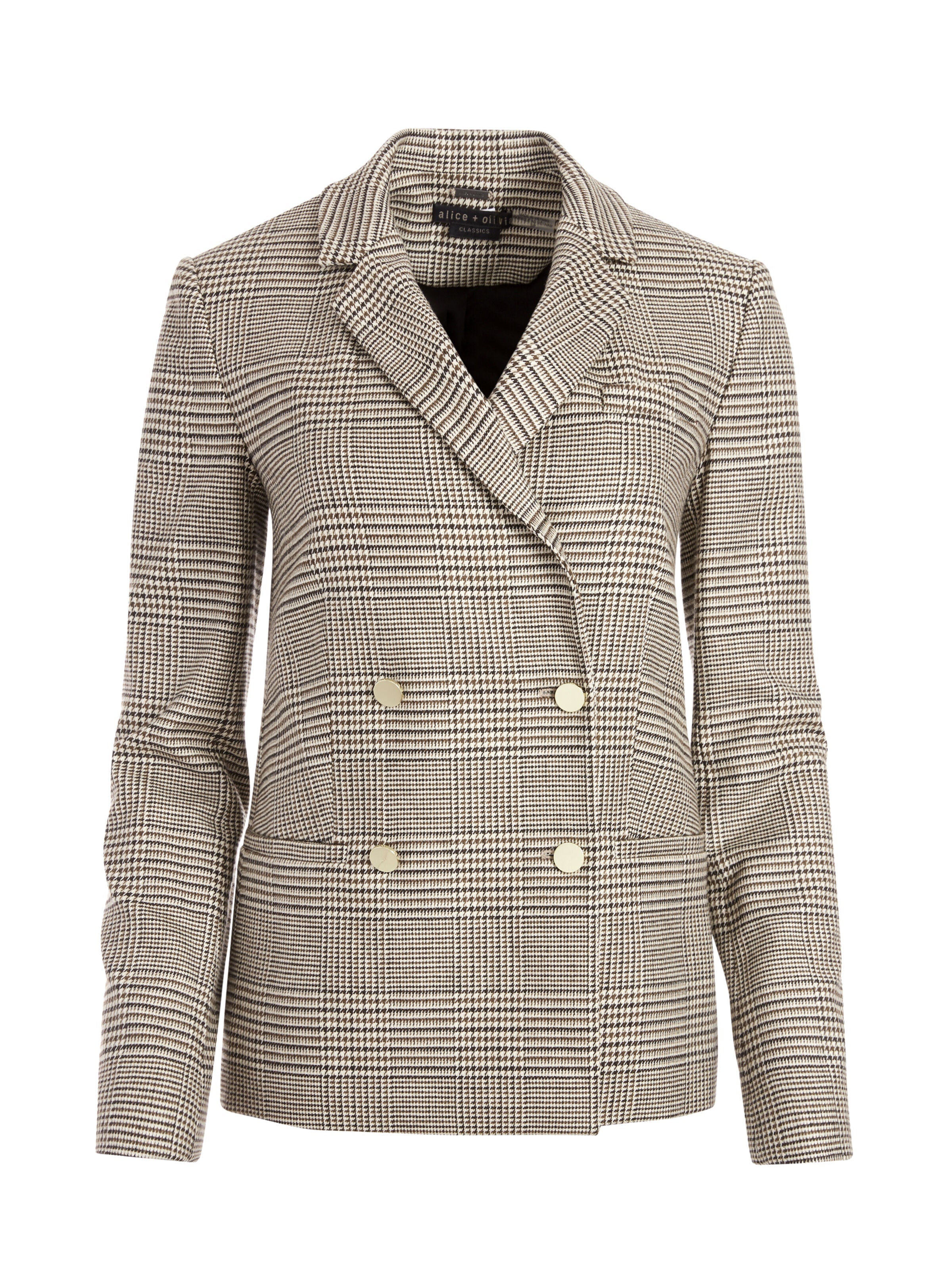 BERGEN DOUBLE BREASTED BLAZER-ALICE + OLIVIA