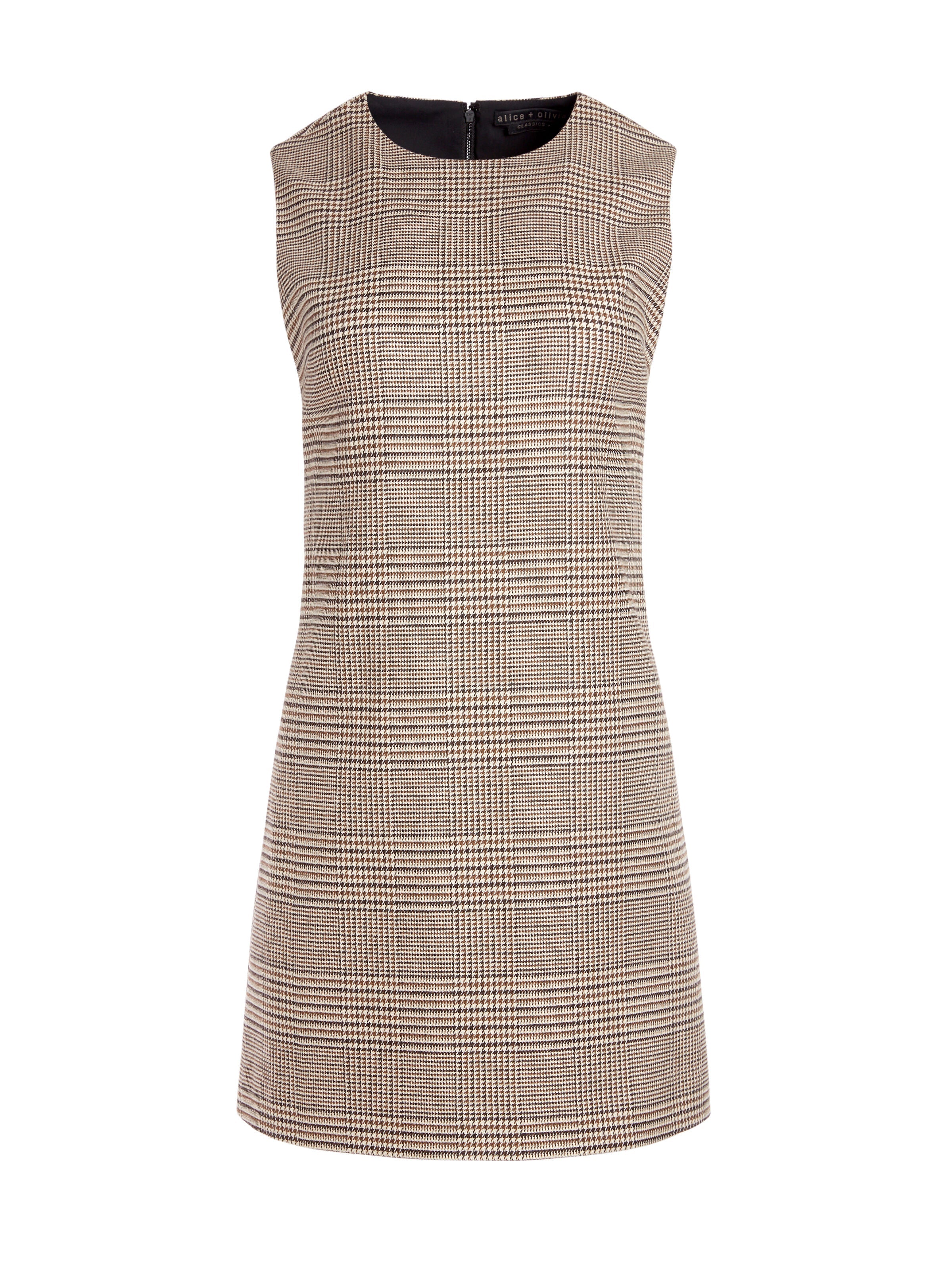 COLEY CREW NECK MINI DRESS-ALICE + OLIVIA