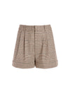 CONRY PLEATED CUFF SHORT-AFTERGLOW PLAID-ALICE + OLIVIA